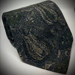 Mens Authentic Italy Silk Giorgio Armani Moss Tie